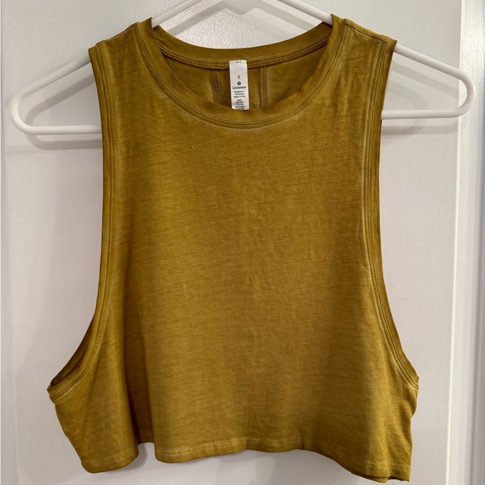 Lululemon Muscle Love Crop Tank *Fade Washed Grape Leaf